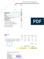 Projected Profitable Statement For 150 ML, 250 ML PLAIN PAPER CUP