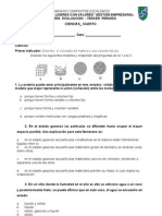 Examen Cuarto Ciencias