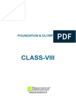 Class VIII FOUNDATION & OLYMPIAD