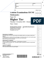 Mathhigher 4 H