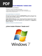 Como Instalar Windows 7 Desde Cero