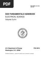 Doe Fundamentals Handbook: Electrical Science Volume 3 of 4