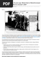 Retro Perspective 30 Years Ago MetalClad or MetalEnclosed MV Switchgear What To Choose EEP