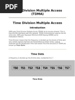 TDMA - Time Division Multiple Access