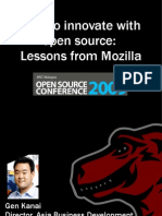 Can Open Source Bring About Your Next Innovation Breakthrough? - Gen Kanai, Mozilla Asia