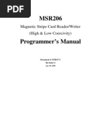 MSR206 Programmer's Manual