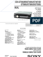 Service Manual: Fm/Am Compact Disc Player FM/MW/LW Compact Disc Player