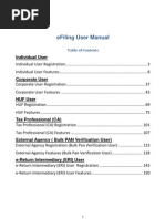 Income Tax E-Filing Registration Help Documentation