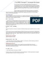 Cómo Reparar Un MBR Corrupto Y Arranque en Linux