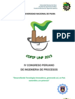 IV Concurso de Proyectos de Investigacion Copip Unp 2013