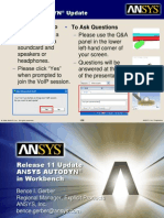 ANSYS AUTODYN in Workbench Introduction