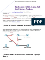 Ejercicio de Subneteo Con VLSM