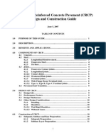 Continuously Reinforced Concrete Pavement (CRCP) Design and Construction Guide