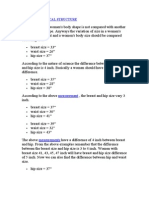 Women'S Physical Structure: Measurement