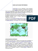 TEORIA DE LAS PLACAS TECTONICAS (Geologia)