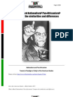 What Is Nationalism Pan Africanism Compare The Similarities and Differences