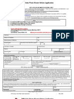 2009 Solar Water Heater Application