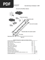 Exercise Exercise B.2: Flat-Plate Collector: Renewable Energy Technologies I Renewable Energy Technologies I - HS09