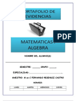 Portafolio de Evidencias Algebra