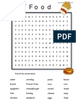 Food Wordsearch PDF