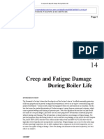 Creep and Fatigue Damage During Boiler Life