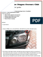 How To Guide - Removing Stagea Series 1 Headlights