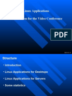 Linux Applications Presentation For The Video Conference