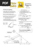 PV Row Spacing