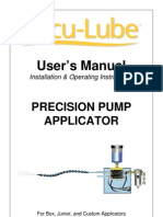 User's Manual: Precision Pump Applicator