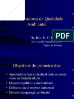 Bioindicadores de Qualidade Ambiental I