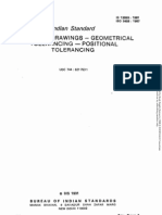 IS 13099 1991 ISO 5458 1987 Technical Drawings - Geometrical Tolerancing Positional Tolerancing PDF