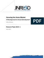 Securing The Home Market: A New Approach To Korean Development by Alice Amsden