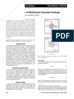 Punching Strength of Reinforced Concrete Footings