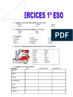 Ejercicios Francés 1º ESO