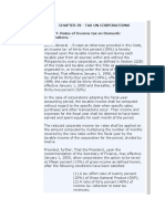 Chapter Iv - Tax On Corporations SEC. 27. Rates of Income Tax On Domestic Corporations.