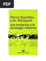 BOURDIEU y WACQUANT - Una Invitación A La Sociología Reflexiva (Cap. 2)