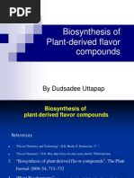 Biosynthesis of Plant Derived Flavour