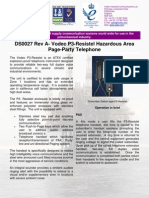 DS0027 Rev A - Vodec P3-Resistel Hazardous Area Page-Party Telephone