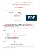 Tema 8 Magnitudes Proporcionales - Porcentajes