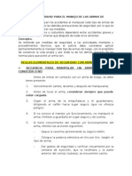 Medidas Seguridad para Manejo de Armas de Fuego