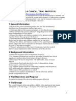 Ich Format For A Clinical Trial Protocol