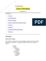 Types of Reading