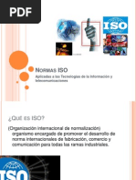 Normas ISO Telecomunicaciones