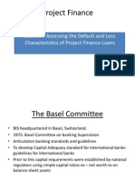 Basel II - Assessing The Default and Loss Characteristics of Project Finance Loans