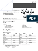 Model Number Structure: Enclosed Switch