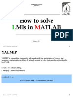 How To Solve LMIs in MATLAB - Saeed Varzandian PDF