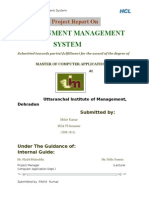 Assignment Management System: Project Report On