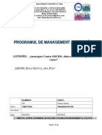 Programul de Management Al Calitatii Aplicat La Lucrare