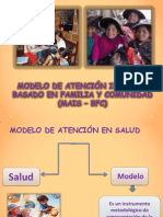 MODELO DE ATENCIÓN INTEGRAL BASADO EN FAMILIA Y Comunidad