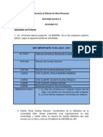 Servicio Al Cliente Un Reto Personal Actividad Semana 4 (4.2)